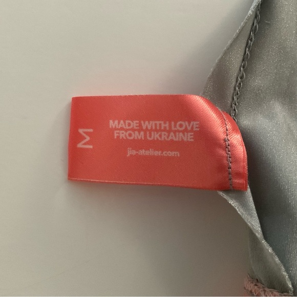 Jia-Atelier 2Pc Set Bra & Underwear Sz M Platinum Pearl Seamless Lingerie Light - Picture 3 of 10